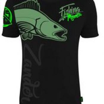 T-Shirt Zander Fishing Mania Größe XL